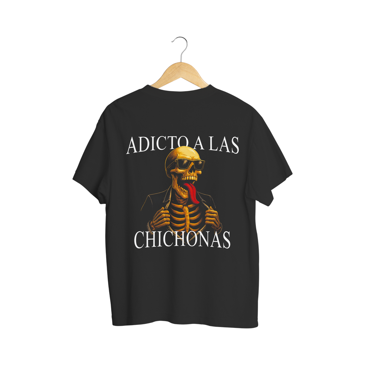 Playera Adicto a las Chichonas - Calacas Chidas