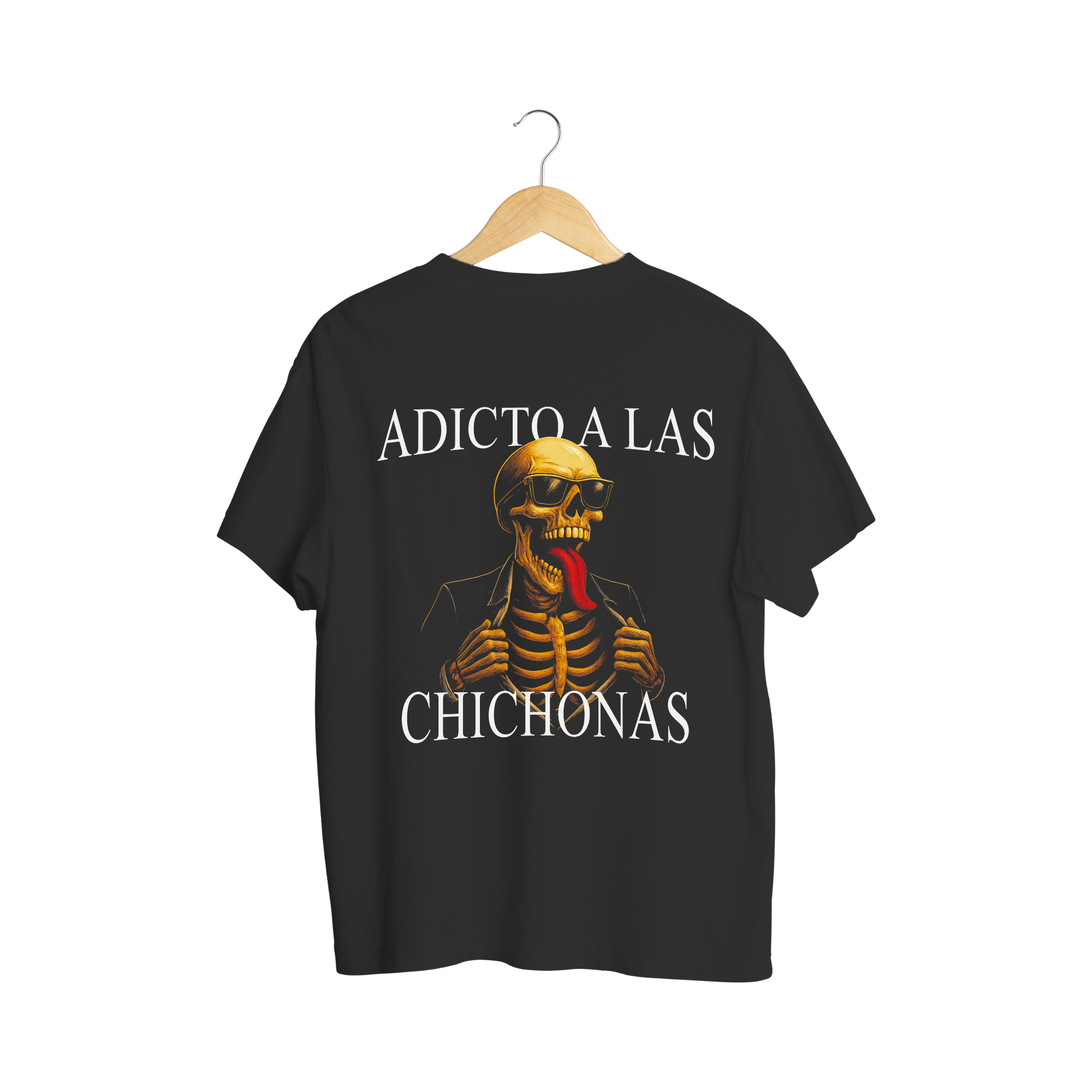 Playera Adicto a las Chichonas - Calacas Chidas