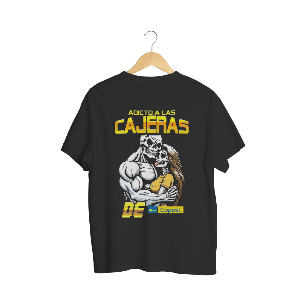 Playera Adicto a las Cajeras - Calacas Chidas
