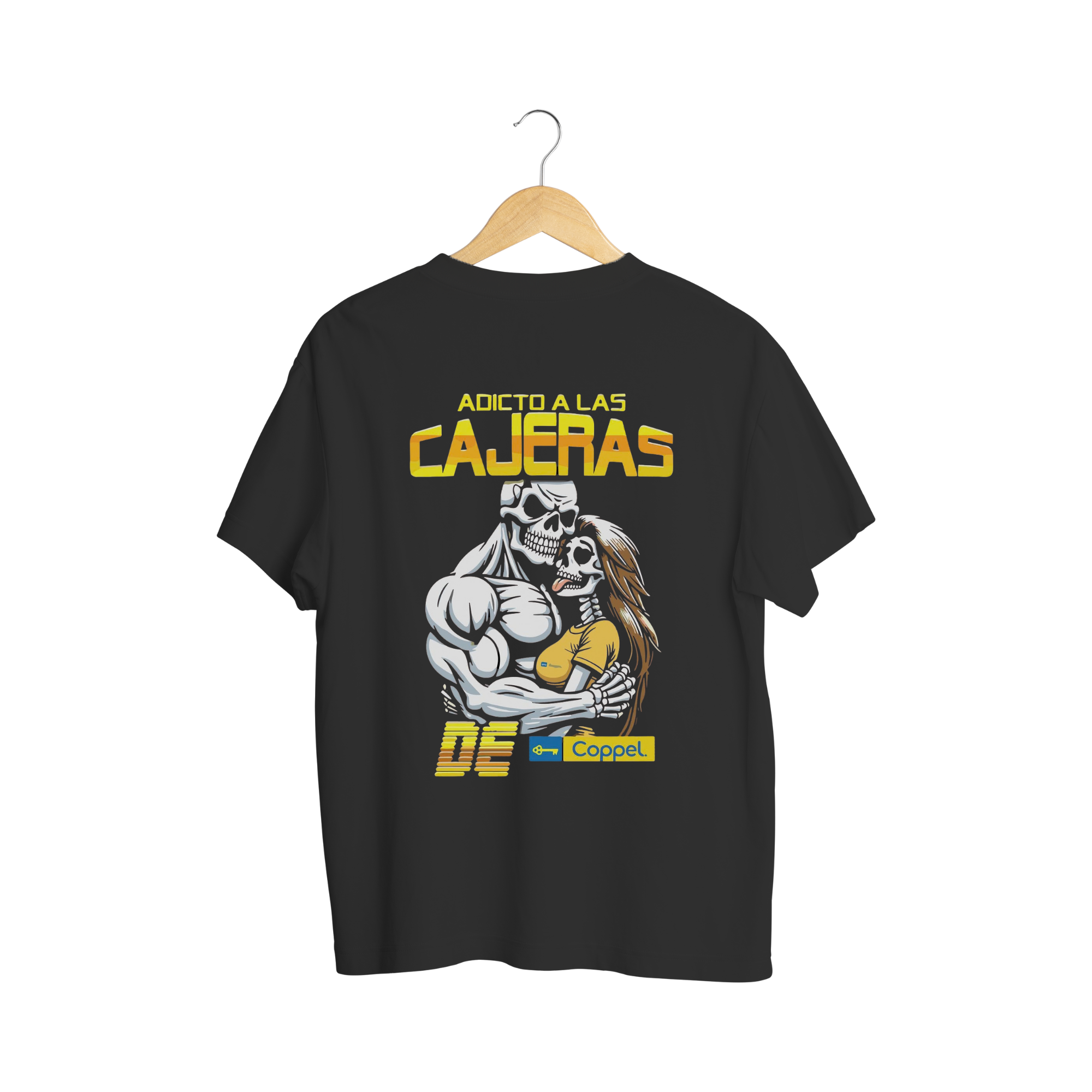 Playera Adicto a las Cajeras - Calacas Chidas