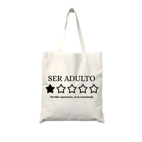 Tote Bag Ser Adulto: 1 Estrella – Eco-friendly & Sarcástica
