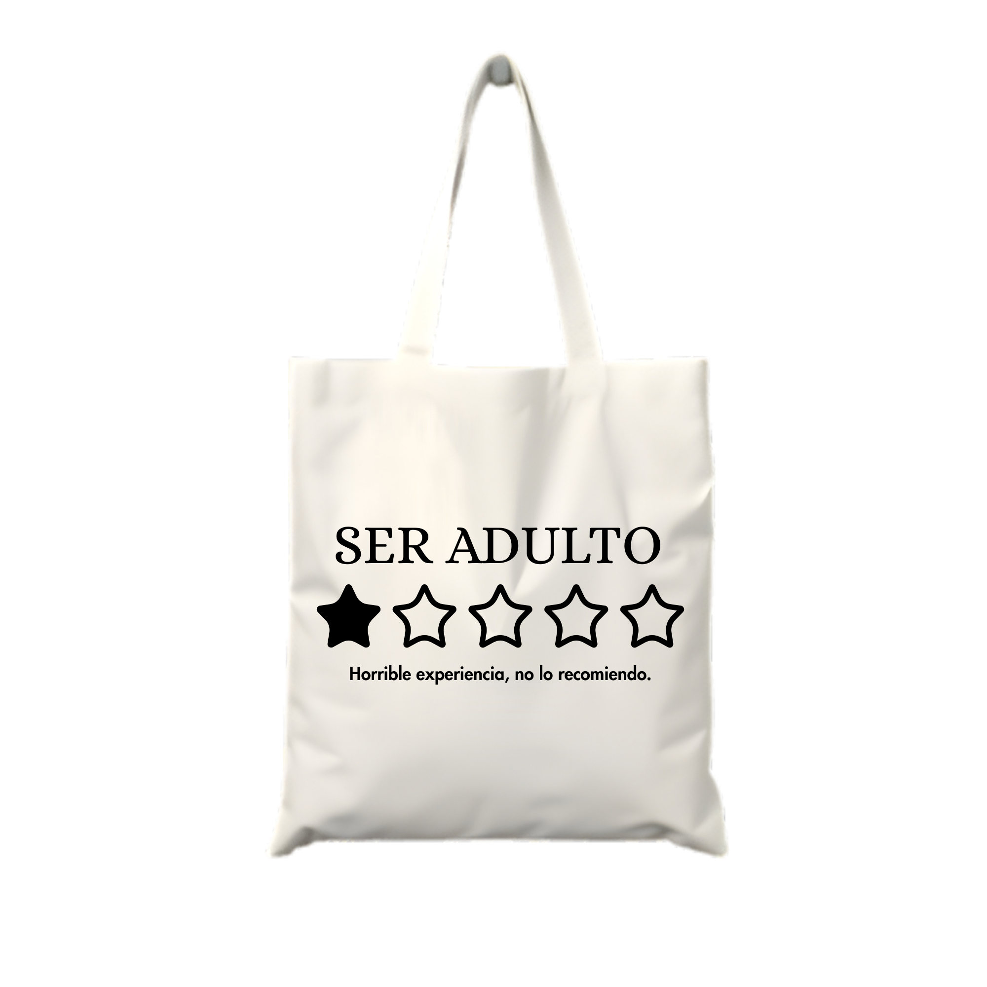 Tote Bag Ser Adulto: 1 Estrella – Eco-friendly & Sarcástica
