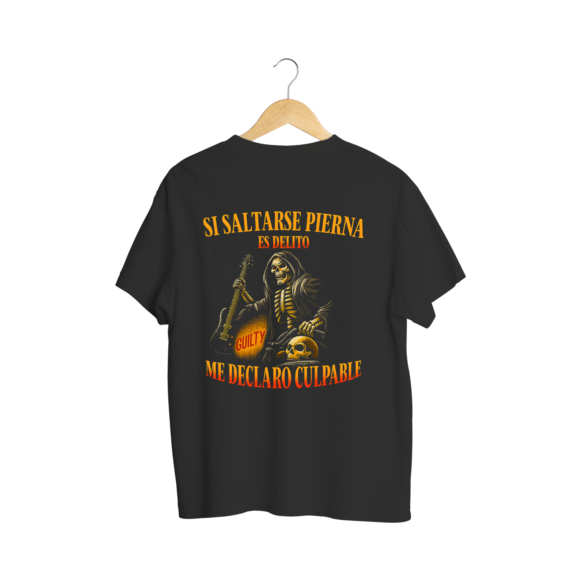 Playera Si Saltarse El Día De Pierna- Calacas Chidas